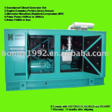 AC Soundproof 3phase gerador diesel conjunto 120KW 150KVA